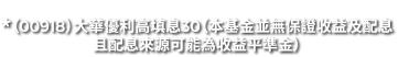 投資一定有風險，基金投資有賺有賠，申購前應詳閱公開說明書。*（00918）大華優利高填息30（本基金並無保證收益及配息且配息來源可能為收益平準金）